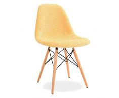 SuperStudio Lo + deModa Set Chaise 2 unités. Wooden Yellow Edition Jaune blé