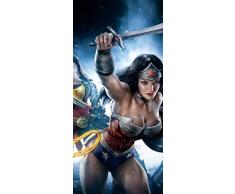 PeelitStickit 60 Largeur x Hauteurâ¯: 130 cm Wonder Woman 12,7 cm de Haute qualité Papier Peint Mural en Vinyle