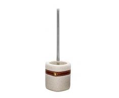 Ridder 2232409 Brosse de Toilette, Polyrésine, Beige, env. 9,5 x 9,5 x 35 cm
