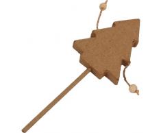 Country Love Crafts hochet en forme darbre de NoÃ«l/Tambour Ã main en Papier mÃ¢chÃ©