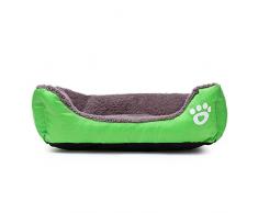 EGLEMTEK Niche Canapé Lit Coussin pour Chiens Pet Animaux (Vert M)