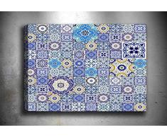 Bonamaison Peinture sur toile, multicolore, 40 x 60 cm - ConÃ§u et fabriquÃ© en Turquie