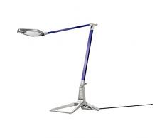Leitz Lampe de Bureau Intelligente LED, Port USB, Bluetooth, Adaptateur EU et UK inclus, Bleu, 62080069