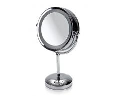 Möve 40775-002 Miroir sur Pied, Silver, à 22 x 42 cm