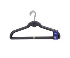 JVL Simple Gamme Ã©conomiser de lespace cintres, Lot de 40, Ombre Bleu, Taille Unique