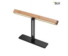 SLV VINCELLI D TL Lampe de table dintérieur en bambou avec LED 2700 K Anthracite 12 W