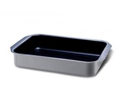 Bialetti Y0D6LS0003 Plat à rôtir, Aluminium, Argent, 35 cm