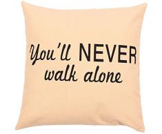 La Finesse - Housse de Coussin carrÃ©e dÃ©corative 50 x 50 cm pour la Maison en Coton pour Le Salon, Le canapÃ©, la Chambre Ã Coucher, Tissu colorÃ©, Taille Unique