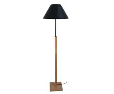 Tosel 51162 Lampadaire 1 Lumière, Bois, E27, 40 W, Gris, 40 x 155 cm