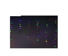 Fomax Rideau lumineux dextérieur 140 LED multicolores - Effet chute deau