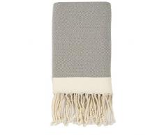 Moorish Idol - Fouta Losange- 100cm x 200cm- Gris Moyen