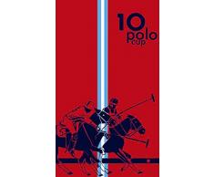 Secaneta Serviette de Plage 100% Coton Ã©gyptien ModÃ¨le Race Rouge 100 x 170 cm