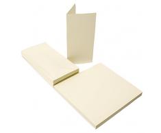 The Paper Palace Le Palais de Papier 50Â Cartes et enveloppes DL (Serveur 1U Ã 20,8Â cm), Ivoire