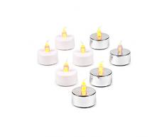 Pajoma Bougie Chauffe-Plat LED de 2Â Couleurs Assorties en Lot de 4