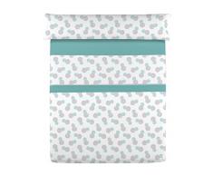 CARLA RUBINI Jeu de draps Bleu 105 cm