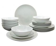 Creatable weiÃ, Geschirrset, Tafelservice teilig, 20238, série Campo White, Set Vaisselle, Service de Table 18 pièces