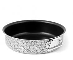 Home Salt Peper Moule à Tarte avec Anneaux, revêtement Anti-adhésif, 22 cm, Aluminium, Noir/Gris