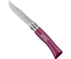 Opinel Couteau de Poche, Acier Inoxydable, Rose, 9, 1Â x 2, x 0, 40Â cm