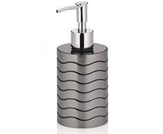kela 22832 Distributeur à Savon Muna en Plastique Anthracite, 7,5 x 7,5 x 17 cm