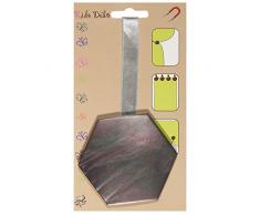 STEPHANOISE Magnet RÃ©sine Hexagone, Taupe, Taille 8 x7 cm