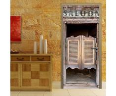 Walplus 200x86 cm Autocollant Mural Palpitant Salon Porte Amovible Art Décalques Vinyle Décoration de Maison DIY Vivant Chambre Bureau Papier Peint DEnfants Cadeau, Multicolore