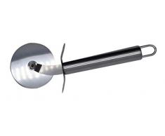 Fackelmann 670452 Roulette à pizza, roulette pour couper la pizza, Acier inoxydable, Argenté, 6,2 x 19,1 x 1,8 cm