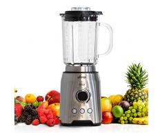 Ufesa BS4799 Mixeur Blendeur 1200 W, carafe en verre avec verrou de couvercle, 1,75 L de capacité Régulateur de vitesse variable 3 fonctions spéciales : Turbo, glace et smoothie, lames en acier