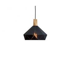 Chloédesign 37708 Suspension, Bois, Noir