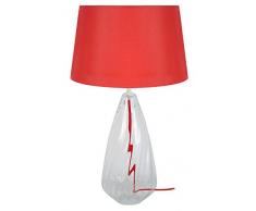 Tosel 64244 Amphore, Verre SoufflÃ©/Coton/Tissu, Rouge, 300 x 500 mm