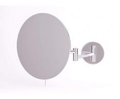 Miroir Mural TALOS Chios - Grossissement 3X - Aspect chromÃ© - Position Miroir rÃ©glable