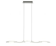 Brilliant G93586/15 Sailing Suspension 5 Lumières LED, Métal/Verre, Intégré, 6 W, Chrome