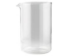 Café Ole Tasse à de Notebook Gobelet en Verre de Remplacement pour Grunwerg Classique Cafe Ole cafetières, Verre, Claire, 12 Cup