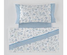 ESTELA ES-TelaÂ âÂ Set de draps imprimÃ©es Paola Couleur Bleu (4Â piÃ¨ces)Â âÂ Lit de 180Â cmÂ âÂ 50% coton/50% PolyesterÂ âÂ 144Â Fils