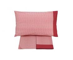 Gabel Parure de lit pour lit Double Spot Drap, Grenat