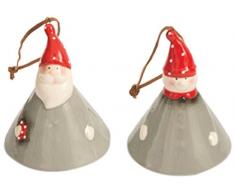 Villa dEste Home Tivoli Claus Lot de cintres Cloche, Dolomite, Gris, 7.3Â x 7.3Â x 8,5Â cm, 2Â unitÃ©s