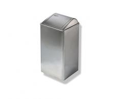 Hexotol REM2006/2 Poubelle Réceptacle Essuie-Mains Mural Acier Inoxydable Inox Brossé 25 X 35,4 X 67 cm