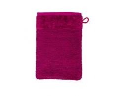 MÃVE Bamboo Luxe Gant de Toilette 15 x 20 cm, FabriquÃ© en Allemagne, 60% coton / 40% viscose en pulpe de bambou, Beery (Rouge)