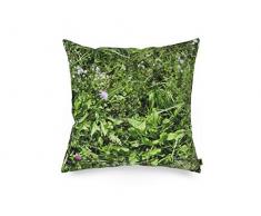 FOONKA Coussin avec Rembourrage Vert 40 x 40 cm