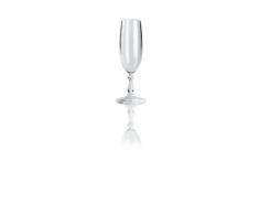 Alessi Mw02/9 Dressed FlÃ»te Ã Champagne en Verre Cristallin, Set de 4 PiÃ¨ces