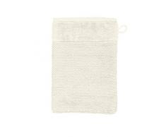 MÃVE Bamboo Luxe Gant de Toilette 15 x 20 cm, FabriquÃ© en Allemagne, 60% coton / 40% viscose en pulpe de bambou, Ivory (Blanc)