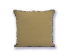 Hierba Barcelona desilinen Coussin décoratif brodé Moderne 45x45x13 cm Vert (Thyme)