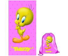 Warner Bros Serviette de Plage cm.70x140 Rose