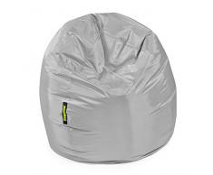 Pushbag Pouf, Polyester, Gris, 70 x 70 cm