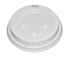 WinwareÂ âÂ Couvercle pour 12/453,6Â Gram Hot Tasses avec Paille Dome couvercles Gardez Les Boissons Ã Servir et Ã rÃ©duire Les Risques de dÃ©bordement de tempÃ©rature.
