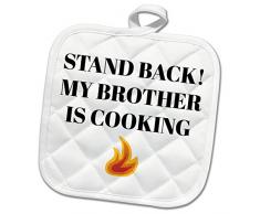 3dRose Manique, Blanc, 20,3Â x 20,3Â cm