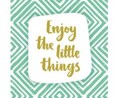 Scenolia Tableau décoration Murale Little Things 90 x 90 cm | déco Design imprimée en France