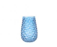 pt, Living PT2979BL Vases, Verre, Blue, D 11 cm