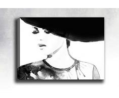 Bonamaison Peinture sur toile, multicolore, 40 x 60 cm - ConÃ§u et fabriquÃ© en Turquie