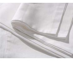 Drap de lit arriÃ¨re Lane 100 % Satin de Coton mako 270 x 290 cm Blanc