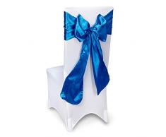 Club Green satinÃ© Chaise Cravate, Bleu Roi, 230Â mm x 3Â m